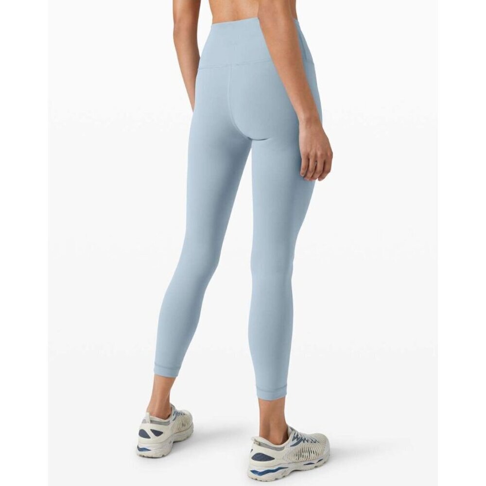 Lululemon Wunder Train High-Rise Tight 25" Chambray Light Blue Size 14